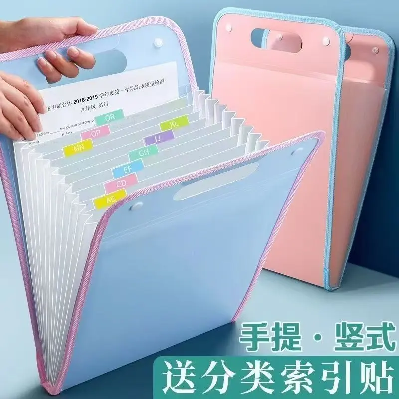 13 Pockets Document Organizer Portable File Bag